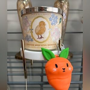 Bath & Body Works Easter Morning Mimosa Candle & Carrot PocketBac Holder NWT